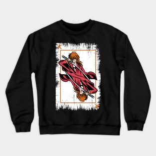 RUROUNI KENSHIN (SAMURAI X): KENSHIN CARD Crewneck Sweatshirt